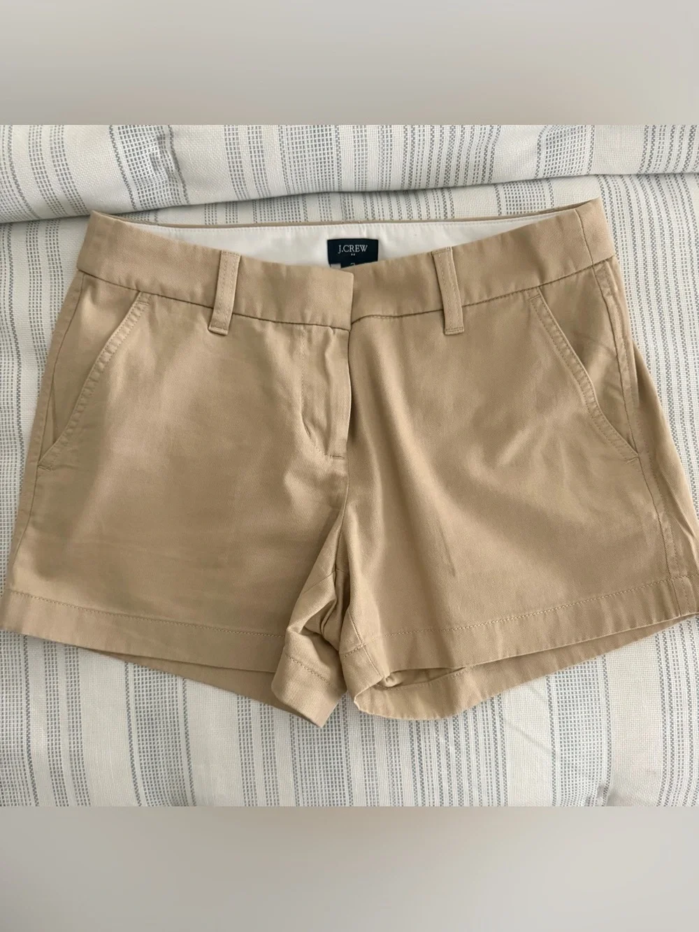 J. Crew Women's Beige/Tan Chino Bermuda Shorts